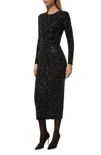 Платье с отделкой пайетками GIAMBATTISTA VALLI, арт. 24FWPVTE5098-12MIC, фото 3