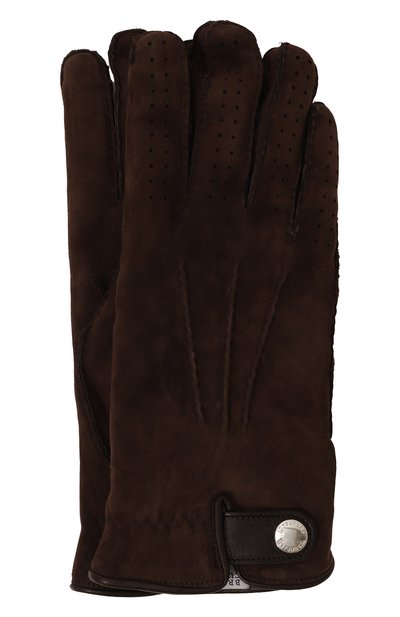 Мужские замшевые перчатки BRUNELLO CUCINELLI, арт. MPMLV93608