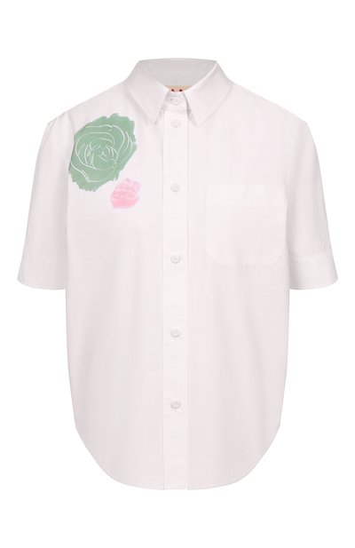 Женская хлопковая рубашка MARNI, арт. CAMA0623A1/USCX63