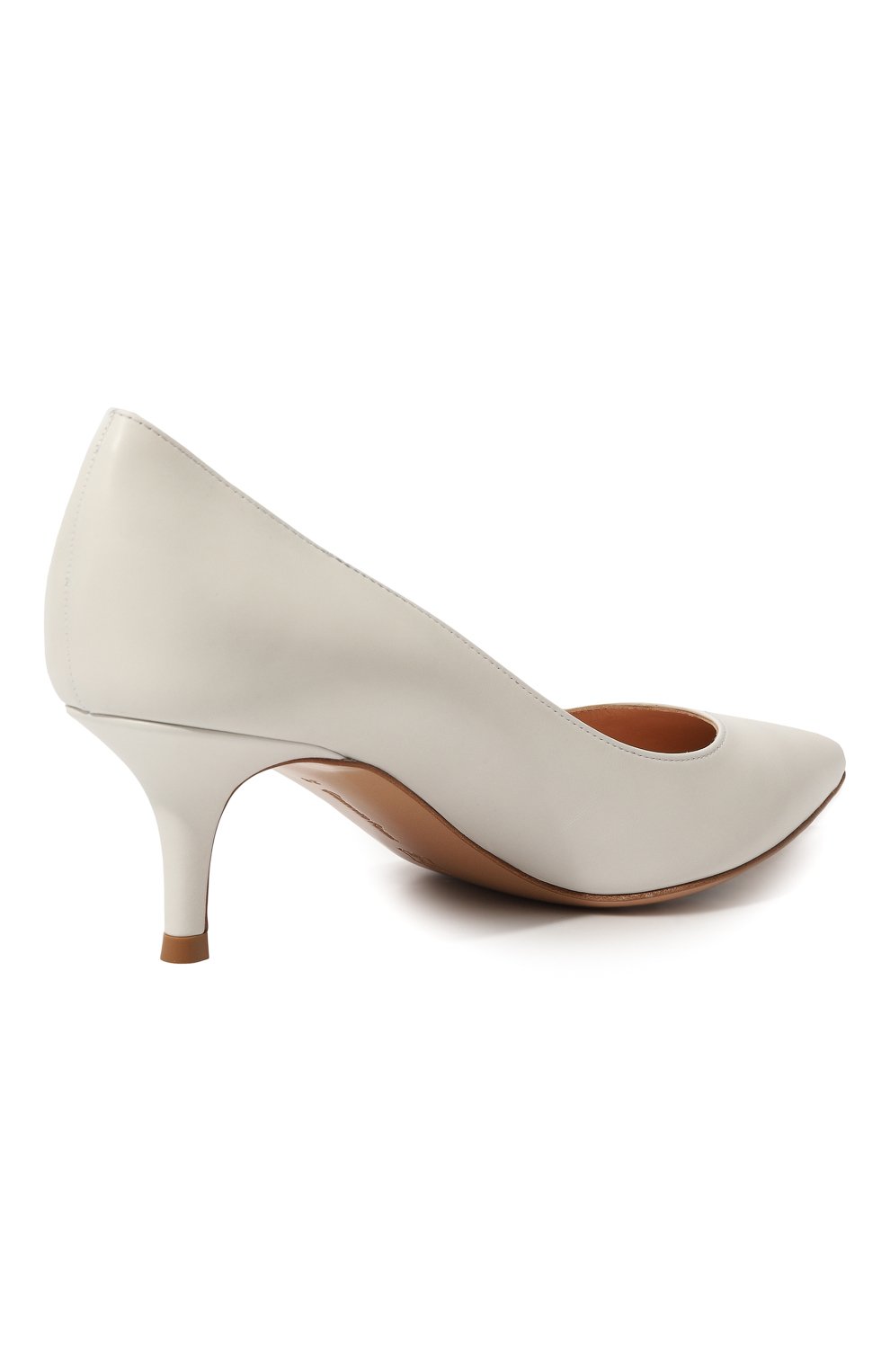 Кожаные туфли gianvito 55 GIANVITO ROSSI белого цвета по цене 89950 руб., арт. G20336.55RIC.VITBIAN, фото 5 Кожаные туфли gianvito 55 GIANVITO ROSSI, арт. G20336.55RIC.VITBIAN, фото 5