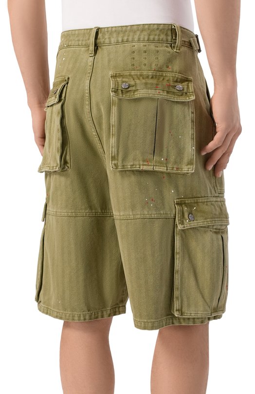 Хлопковые шорты Ksubi MSP26WA009 Хаки  MSP26WA009 Фото 4