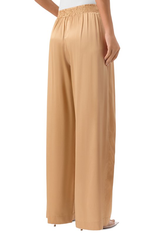 Атласные брюки Ermanno Scervino D474P605TBW Бежевый  D474P605TBW Фото 4