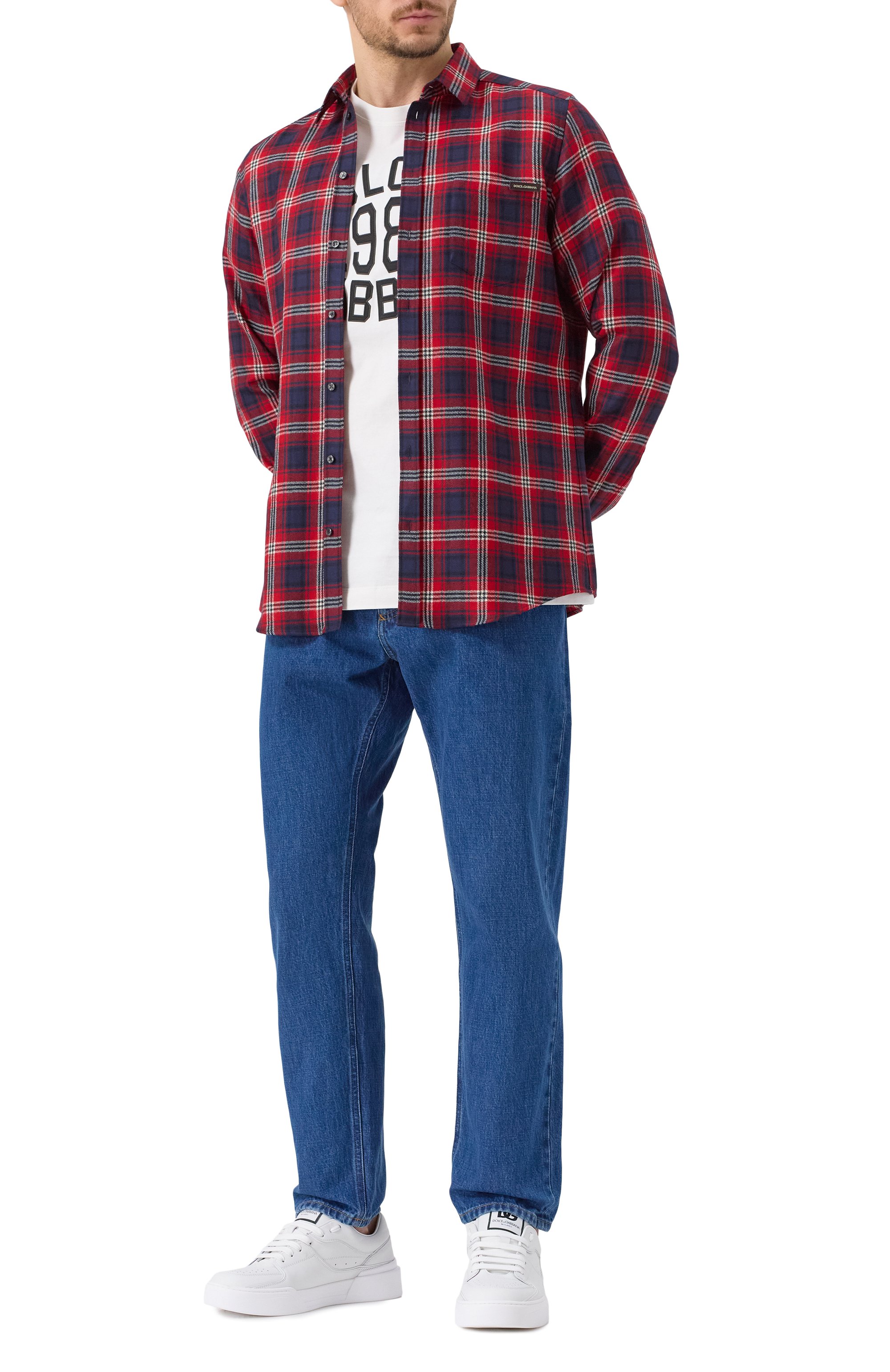 Шерстяная рубашка DOLCE & GABBANA, арт. G5JZ9T/FQ2H3, фото 2