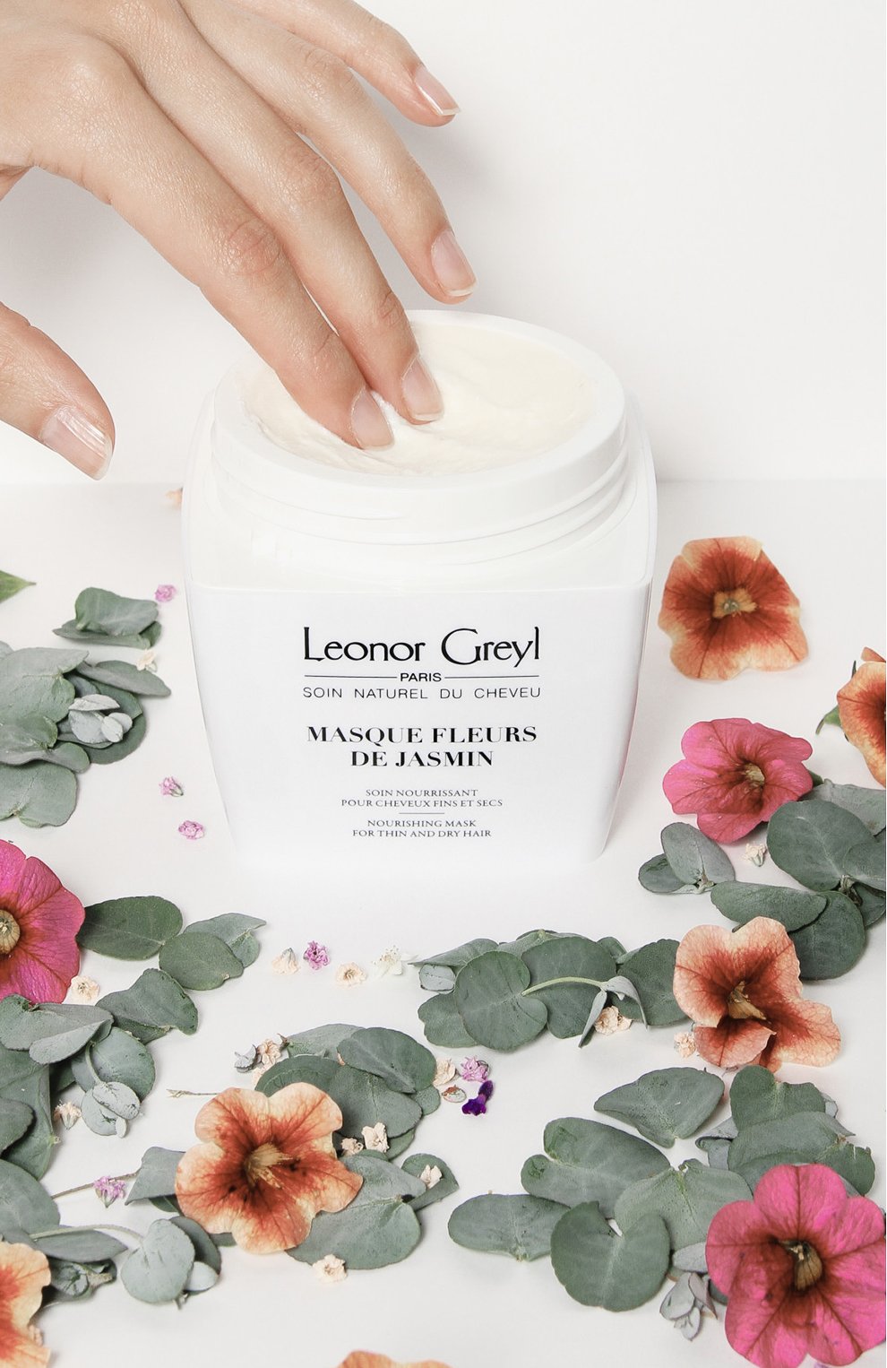 Маска с цветами жасмина masque fleurs de jasmin (200ml) LEONOR GREYL бесцветного цвета по цене 6430 руб., арт. 2017, фото 3 Маска с цветами жасмина masque fleurs de jasmin (200ml) LEONOR GREYL, арт. 2017, фото 3