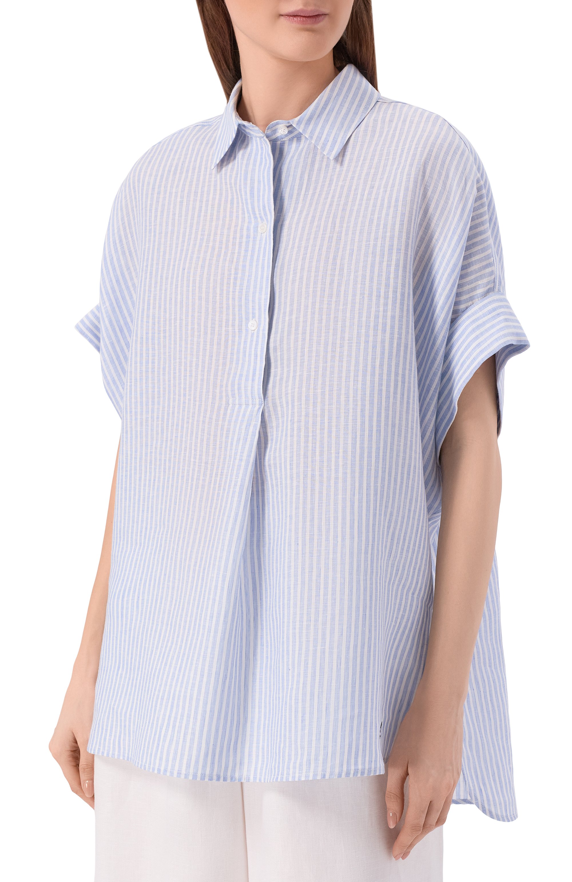 Льняная рубашка WEEKEND MAX MARA, арт. WKDVERVE, фото 3