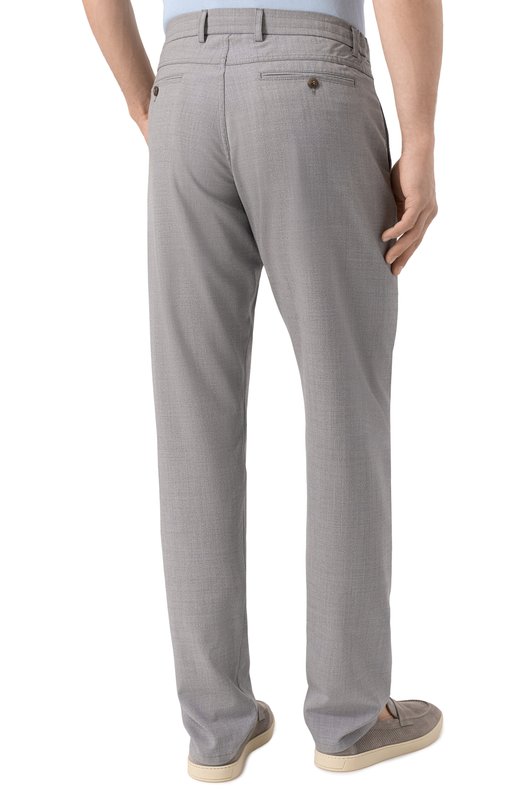 Шерстяные брюки Canali V1659/AR05087 Серый  V1659/AR05087 Фото 4