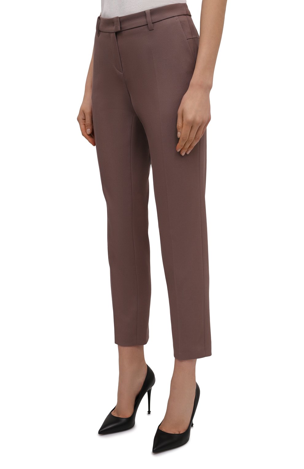 Хлопковые брюки WINDSOR коричневого цвета по цене 31950 руб., арт. 52 DHE606 10013071, фото 3 Хлопковые брюки WINDSOR, арт. 52 DHE606 10013071, фото 3