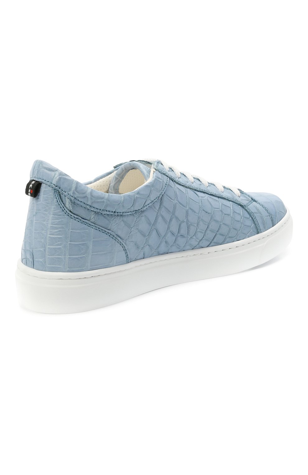 Кеды из кожи крокодила KITON, арт. DSSB0XN00102/CP0R, фото 4