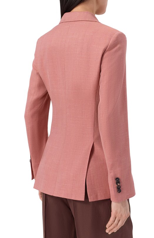 Жакет из шерсти и шелка Kiton D46523K0906G02 Розовый  D46523K0906G02 Фото 4