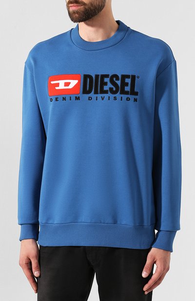 Хлопковый свитшот с принтом DIESEL, арт. 00SHEP/0CATK, фото 3