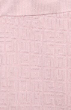 Детские легинсы из вискозы GIVENCHY светло-розового цвета, арт. H14213/4A-5A | Фото 3 (Нос: Не проставлено; Девочки Кросс-КТ: Леггинсы-одежда; Материал сплава: Проставлено; Материал внешний: Вискоза; Ростовка одежда: 3 года | 98 см, 4 года | 104 см)