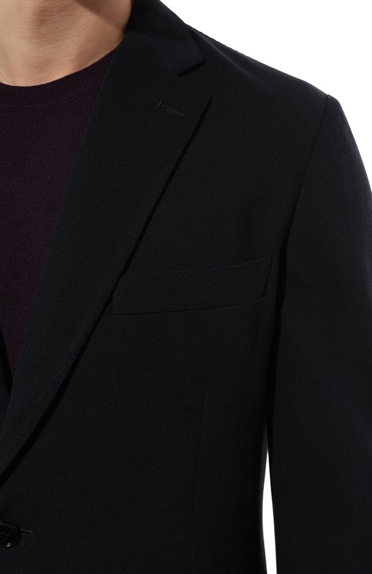 Пиджак из шелка и хлопка Brioni UJIJ0L/P0608 Синий  UJIJ0L/P0608 Фото 5