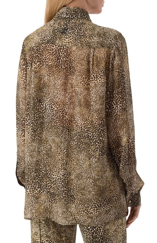 Блузка из вискозы Elie Saab SH000PS25/SI001 Леопардовый  SH000PS25/SI001 Фото 4