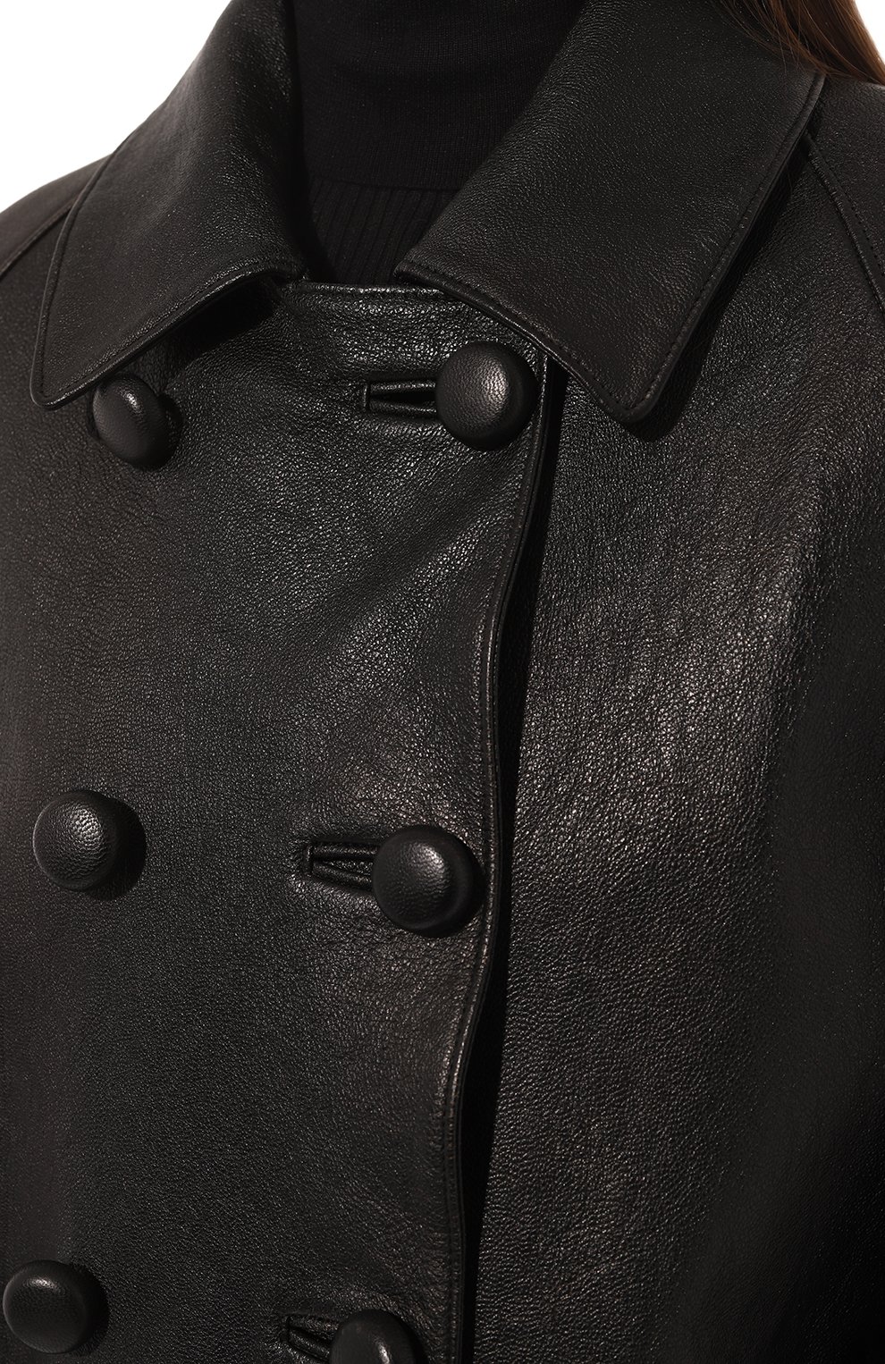 Кожаное пальто PRADA, арт. 56A032-10YU-F0002, фото 5