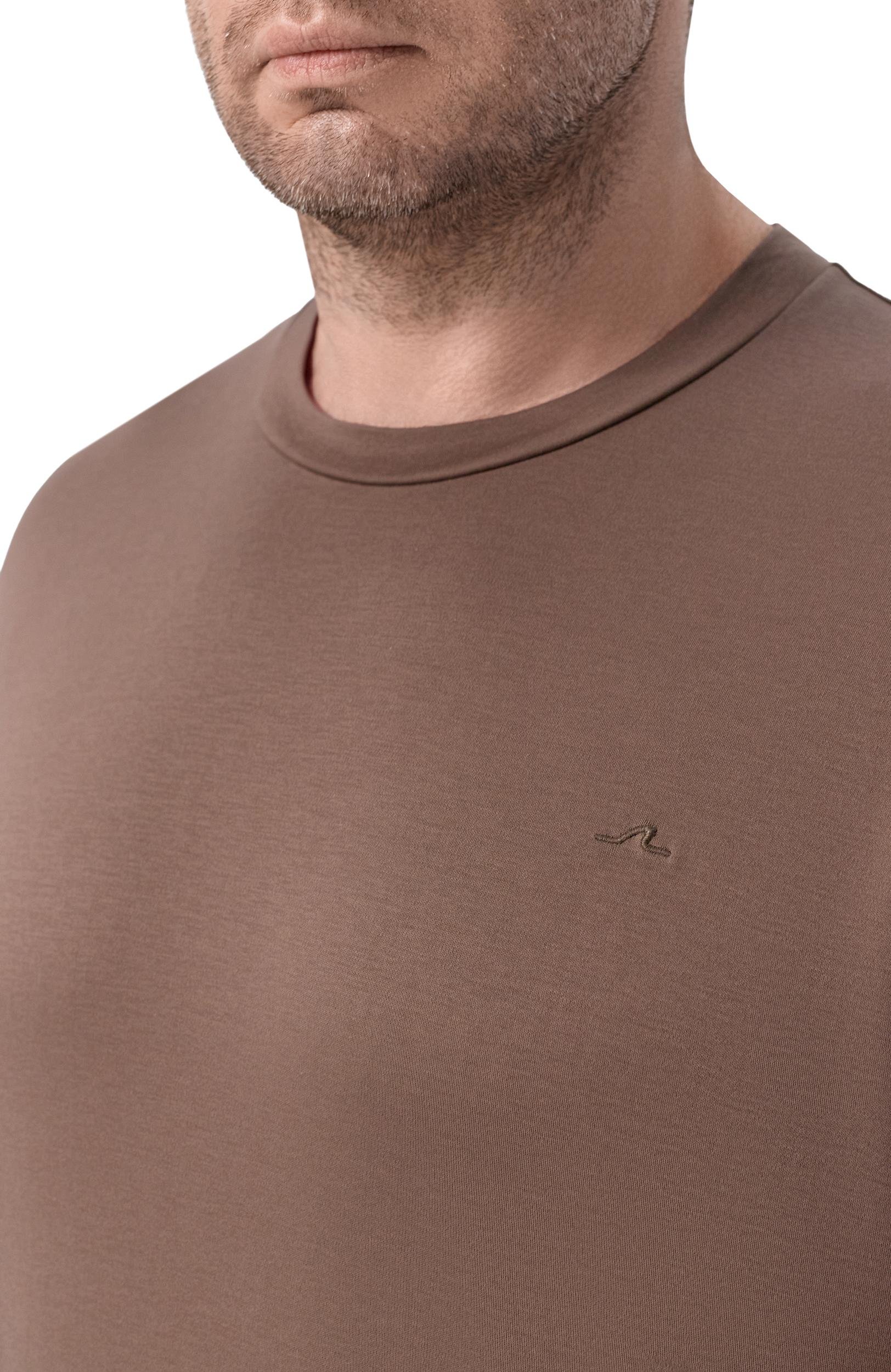Хлопковая футболка PAUL&SHARK коричневого цвета по цене 37900 руб., арт. 15311615/3XL, фото 5 Хлопковая футболка PAUL&SHARK, арт. 15311615/3XL, фото 5