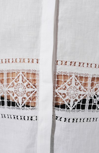 Льняная блузка ALEXANDRA GEORGIEVA BY KRESTETSKAYA STROCHKA белого цвета по цене 120000 руб., арт. L2-006b23, фото 5 Льняная блузка ALEXANDRA GEORGIEVA BY KRESTETSKAYA STROCHKA, арт. L2-006b23, фото 5