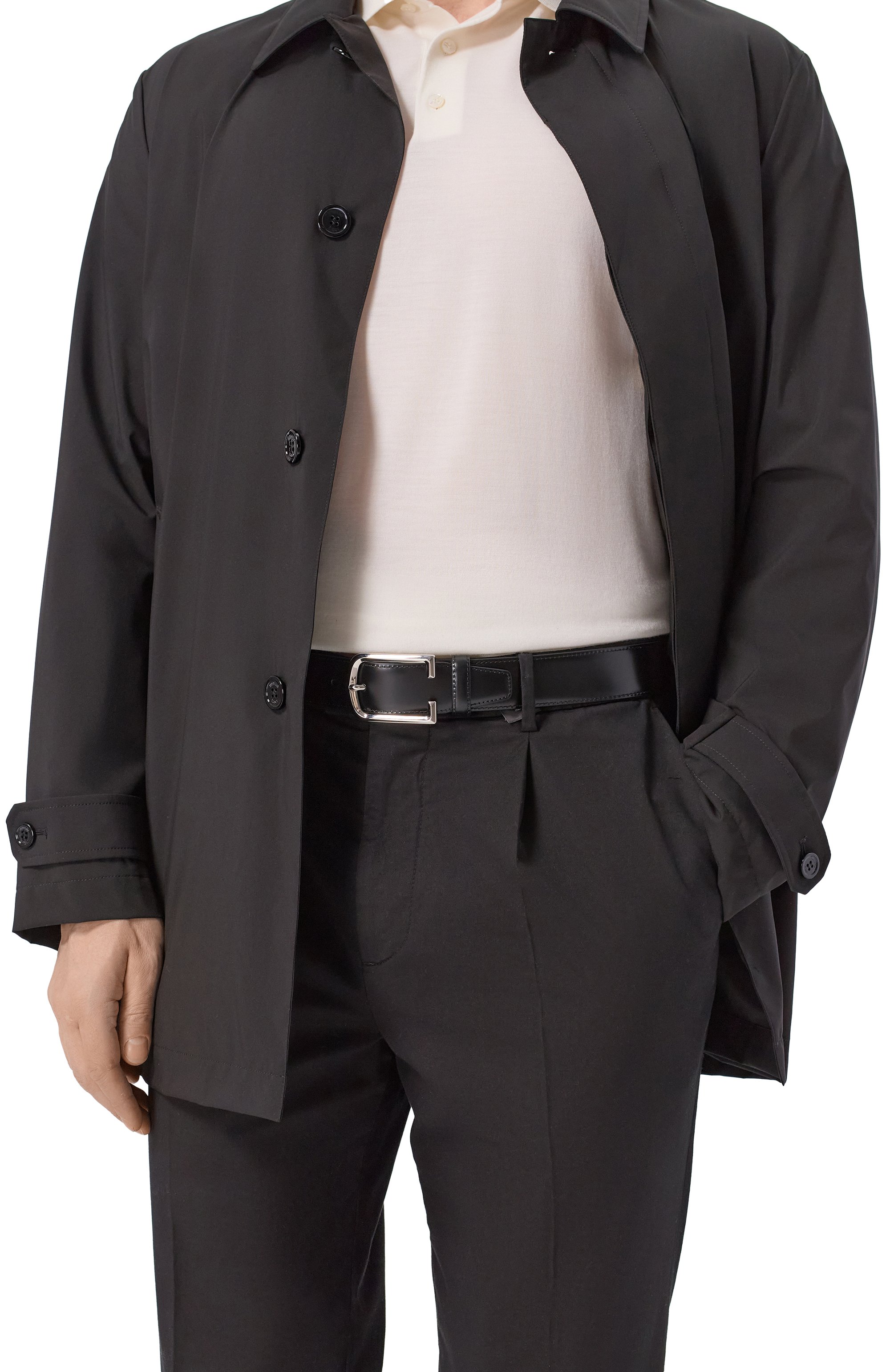 Кожаный ремень CORNELIANI черного цвета по цене 51500 руб., арт. 27V300/2720830, фото 2 Кожаный ремень CORNELIANI, арт. 27V300/2720830, фото 2