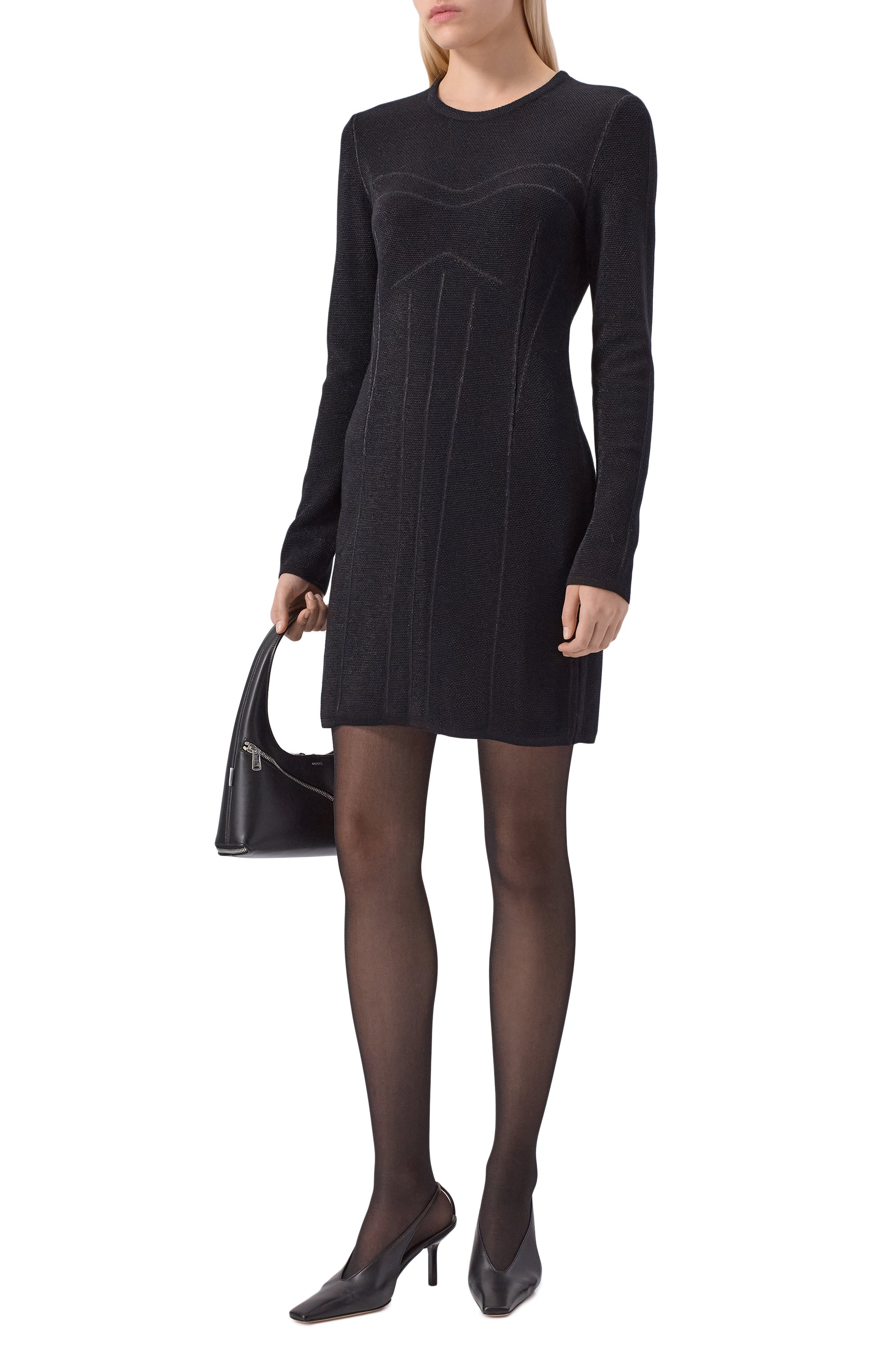 Платье из шерсти и вискозы AND THE BRAND, арт. W26-D050-1202-900, фото 2