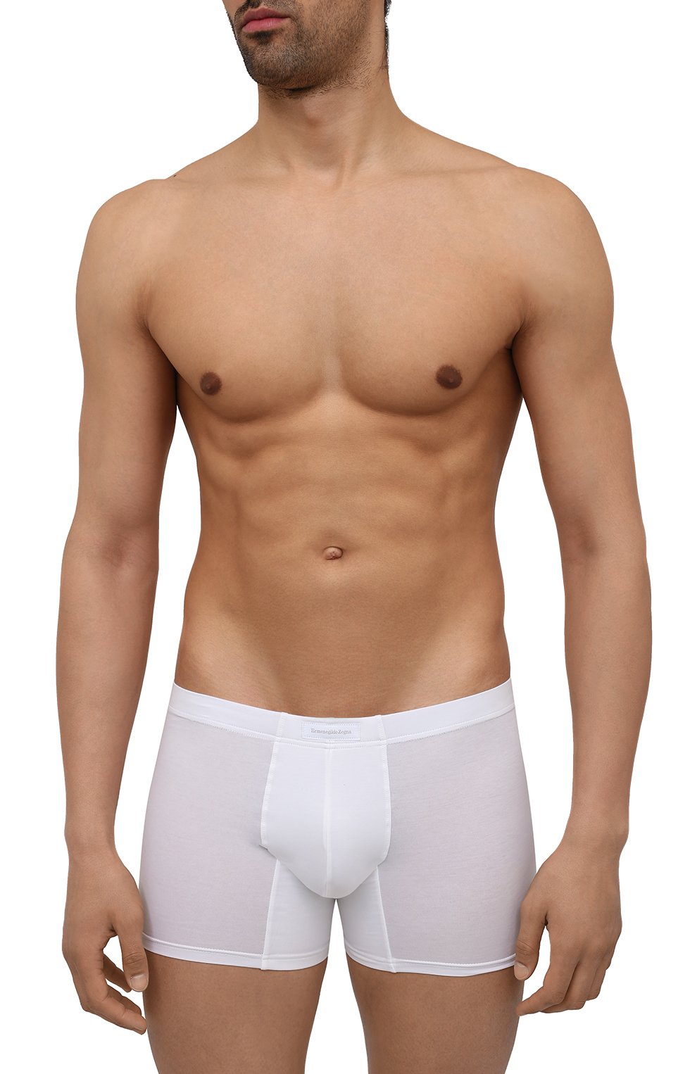 Хлопковые боксеры ZEGNA белого цвета по цене 5705 руб., арт. N2LC70050, фото 2 Хлопковые боксеры ZEGNA, арт. N2LC70050, фото 2