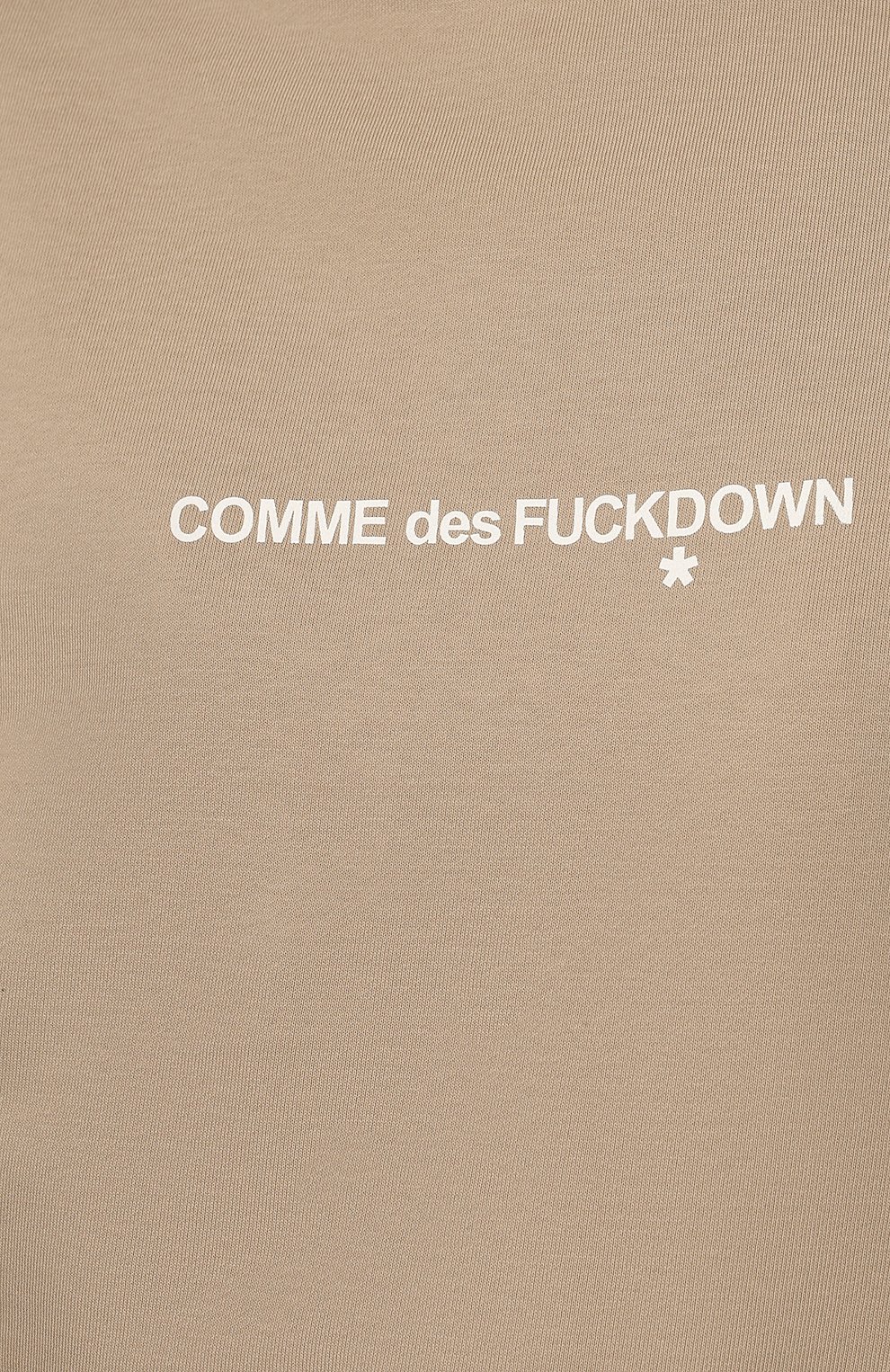 Хлопковый свитшот COMME DES FUCKDOWN бежевого цвета по цене 13750 руб., арт. CDFD1873SFML1, фото 5 Хлопковый свитшот COMME DES FUCKDOWN, арт. CDFD1873SFML1, фото 5