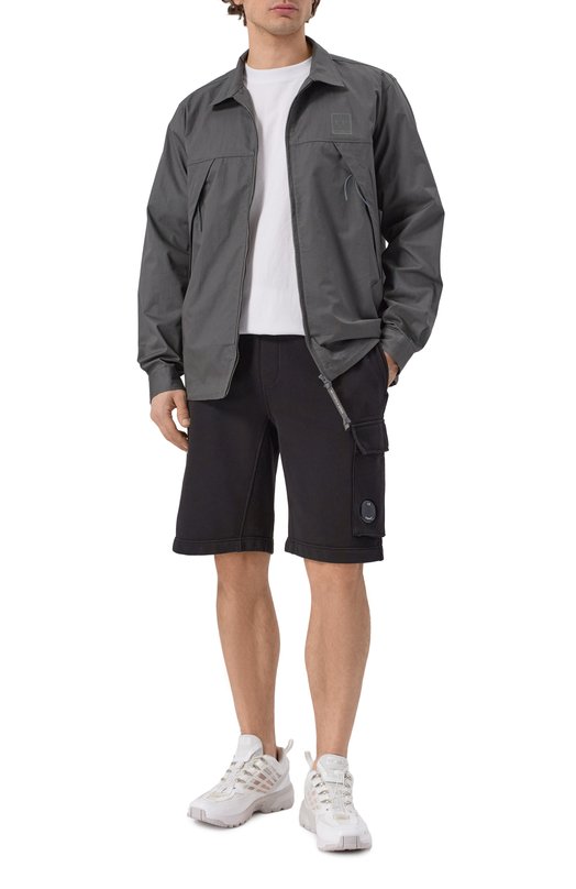 Хлопковые шорты C.P. Company RSCMSB741A/110044G Чёрный  RSCMSB741A/110044G Фото 2