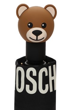 Женский складной зонт MOSCHINO черного цвета, арт. 8080-0PENCL0SE | Фото 5 (Материал: Текстиль, Металл, Синтетический материал; Нос: Не проставлено; Материал сплава: Проставлено; Региональные ограничения белый список (Axapta Mercury): Не проставлено)