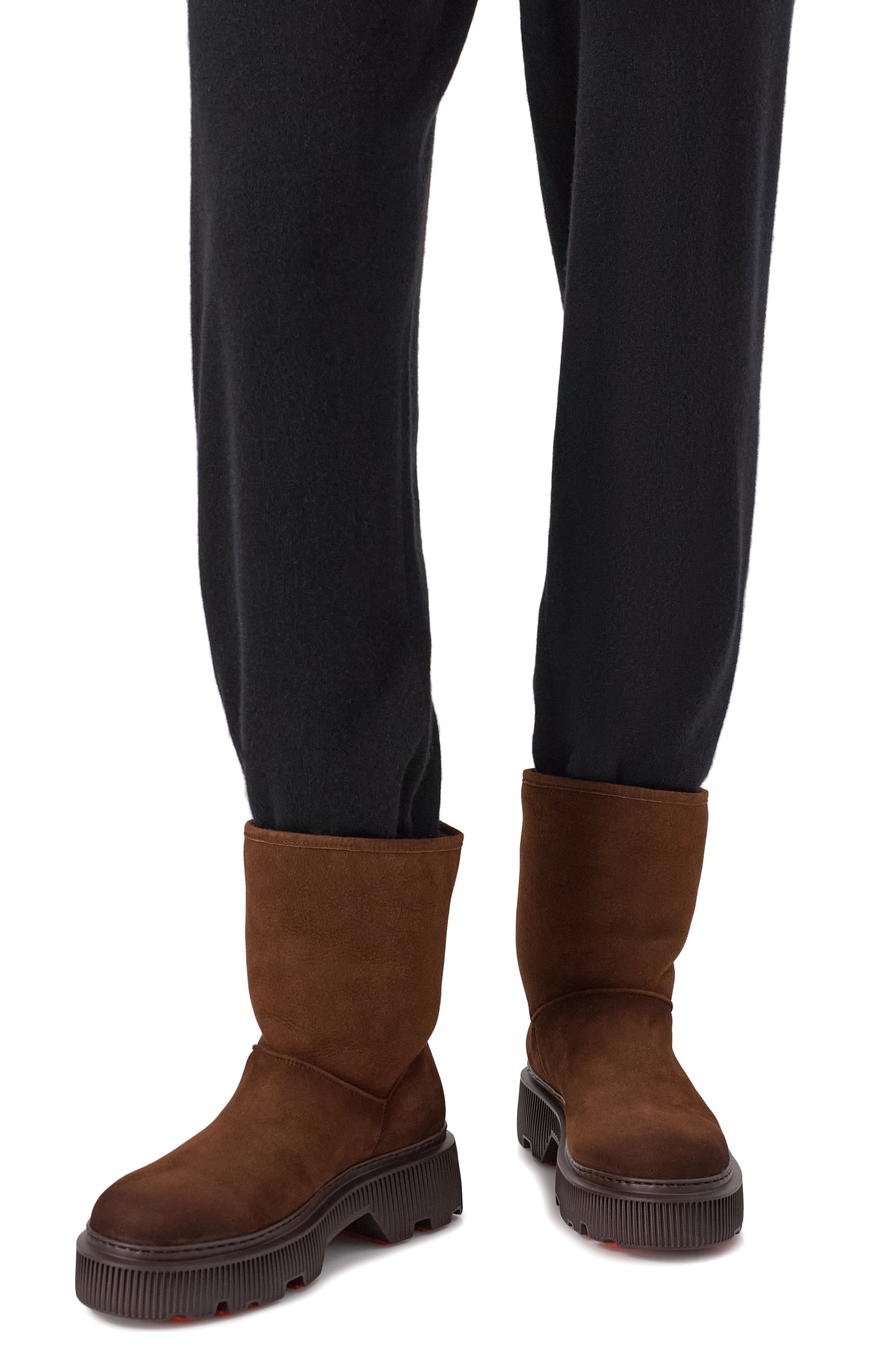 Замшевые полусапоги SANTONI, арт. WTCG71965GA2ARYH, фото 2