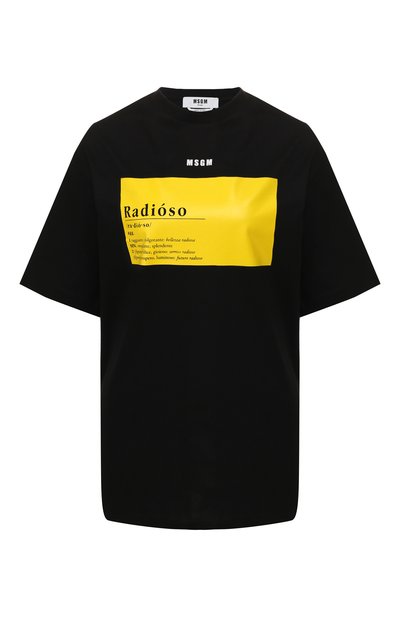 Женская хлопковая футболка MSGM, арт. 2842MDM204 207498