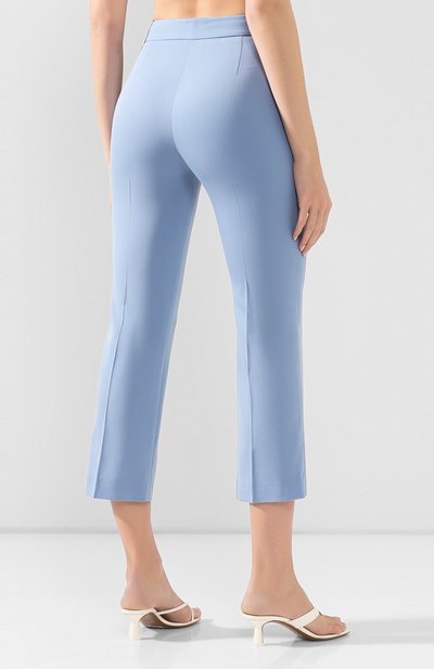 Шерстяные брюки STELLA MCCARTNEY голубого цвета по цене 63750 руб., арт. 529866/SNB48, фото 4 Шерстяные брюки STELLA MCCARTNEY, арт. 529866/SNB48, фото 4