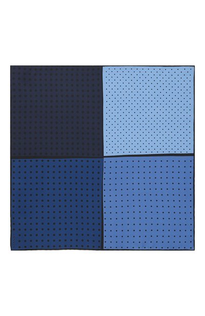 Шелковый платок LANVIN синего цвета по цене 7880 руб., арт. 2427/HANDKERCHIEF, фото 3 Шелковый платок LANVIN, арт. 2427/HANDKERCHIEF, фото 3