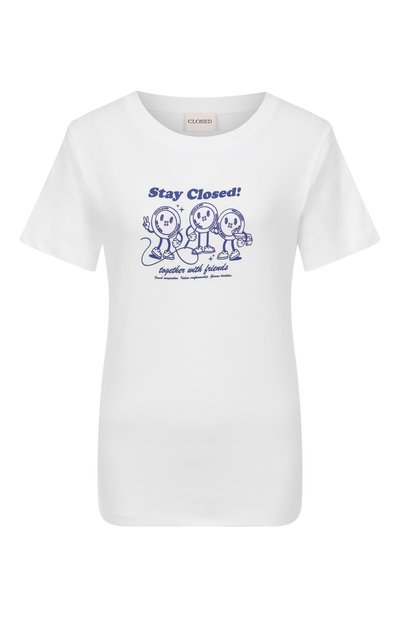 Женская хлопковая футболка CLOSED, арт. C95202-44H-PR