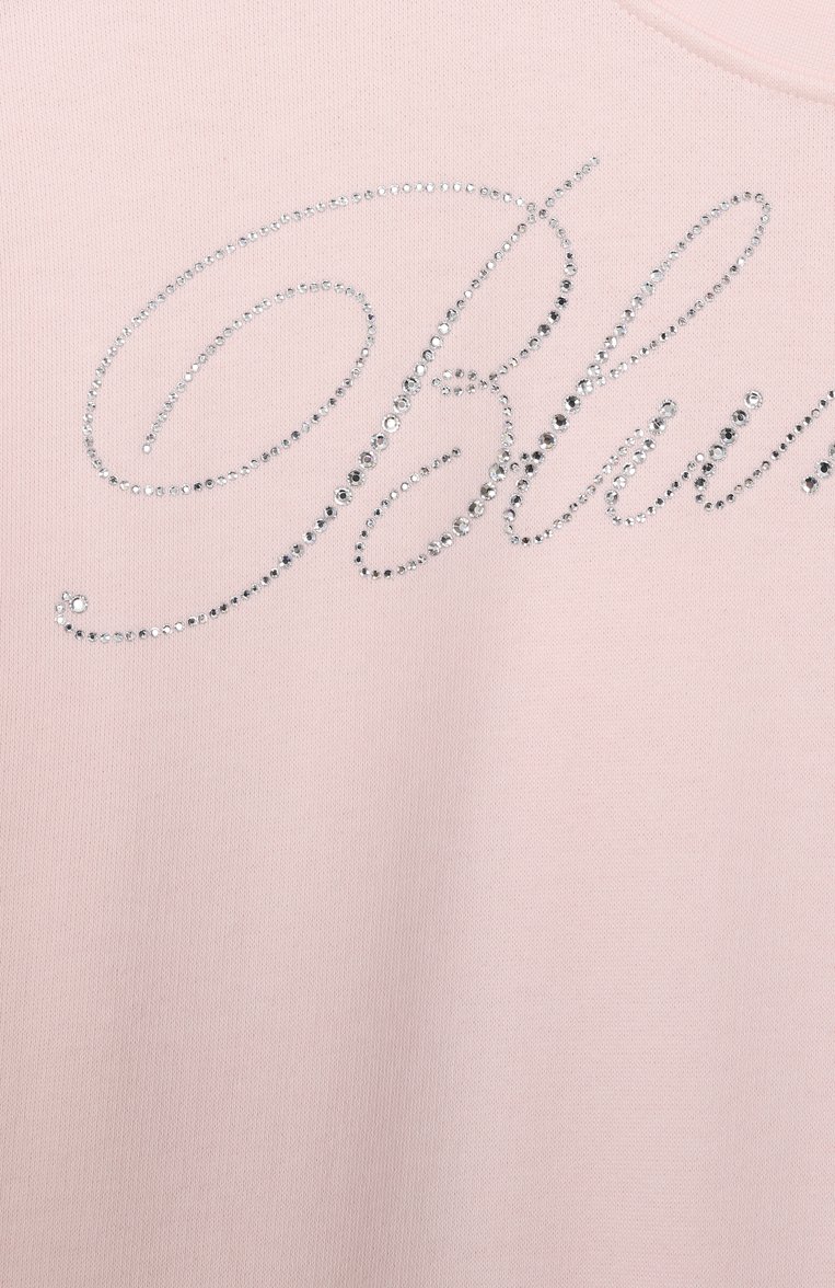 Хлопковый свитшот BLUMARINE, арт. BFFE001.0.FF010/14A-16A, фото 1