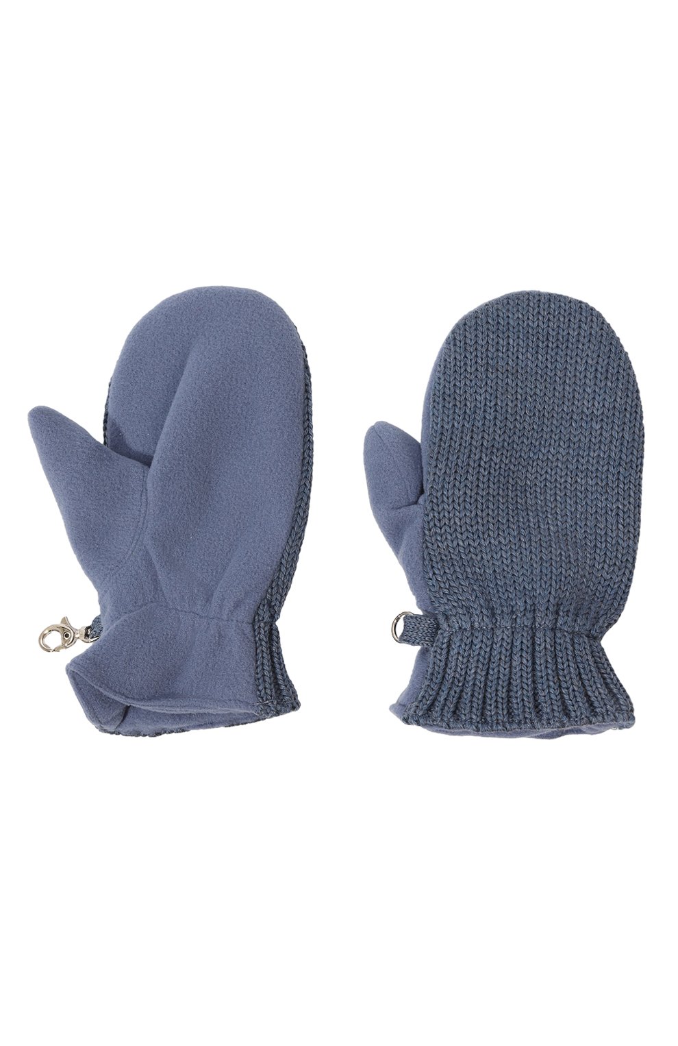 Шерстяные варежки IL TRENINO светло-синего цвета по цене 8740 руб., арт. CL-4062/J, фото 2 Шерстяные варежки IL TRENINO, арт. CL-4062/J, фото 2