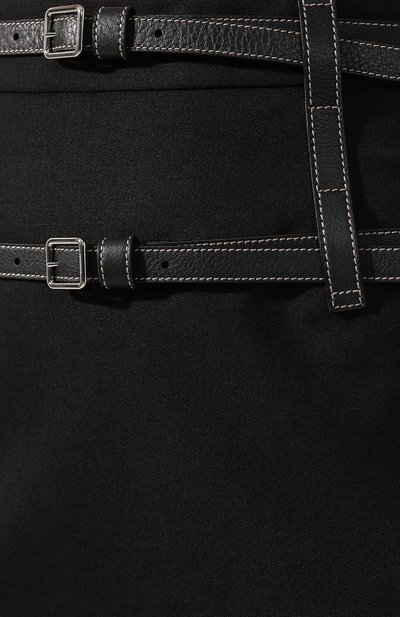 Шерстяная юбка BURBERRY черного цвета по цене 99500 руб., арт. 8014191, фото 5 Шерстяная юбка BURBERRY, арт. 8014191, фото 5