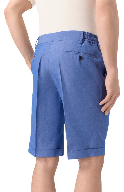 Шорты из хлопка и льна MVST MTENERIFE/802 Синий  MTENERIFE/802 Фото 4