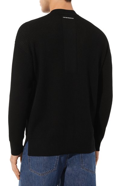 Свитер из шерсти и хлопка EMPORIO ARMANI, арт. 6R1MX2/1MAXZ, фото 3