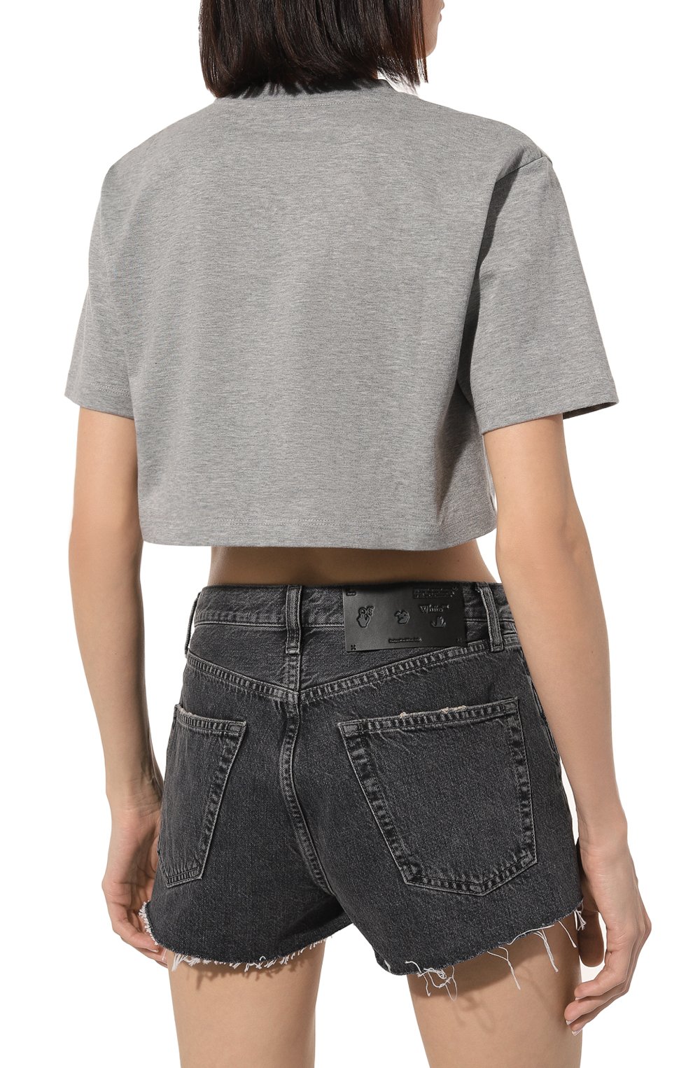 Хлопковая футболка OFF-WHITE, арт. OWAA081C99JER0030801, фото 4