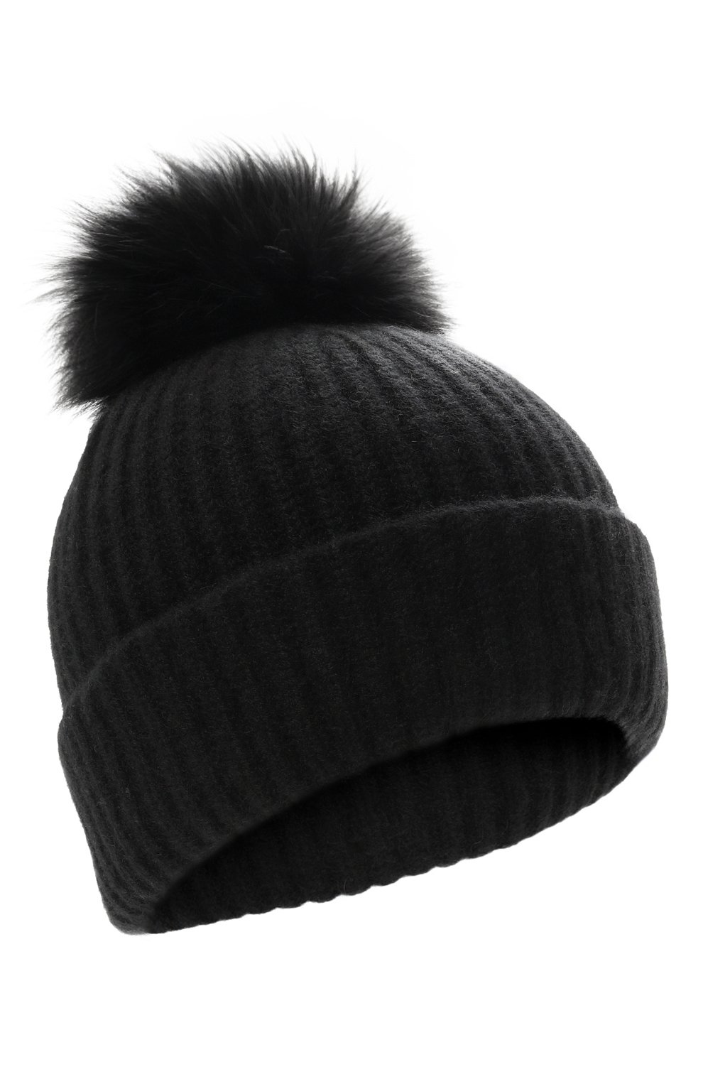 Кашемировая шапка с отделкой из песца YVES SALOMON, арт. 23WAA524XXMACA, фото 1