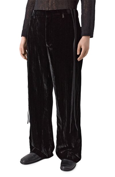 Бархатные брюки ANN DEMEULEMEESTER, арт. B0010304/FA710, фото 3