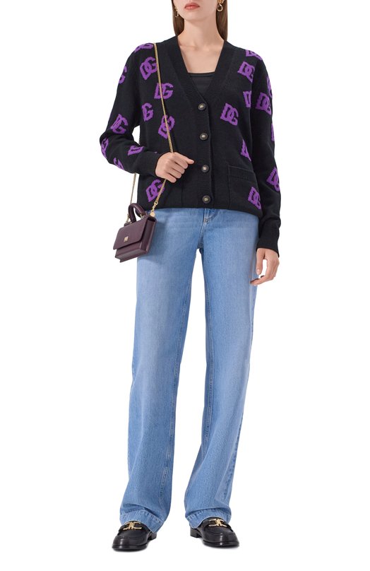 Шерстяной кардиган Dolce & Gabbana FXJ36T/JCVYX Чёрный  FXJ36T/JCVYX Фото 2