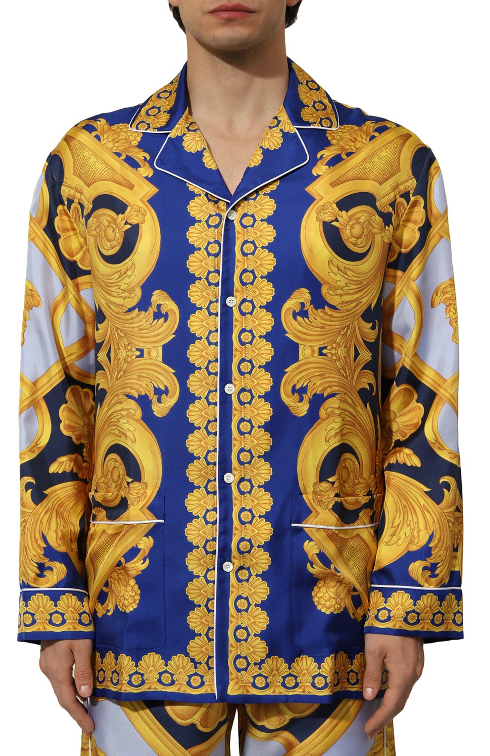 Шелковая сорочка VERSACE, арт. 1005376/1A06335, фото 3