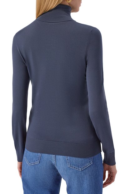 Шерстяная водолазка MVST синего цвета по цене 128000 руб., арт. M0-M25.1MW.K401/34-48, фото 4 Шерстяная водолазка MVST, арт. M0-M25.1MW.K401/34-48, фото 4