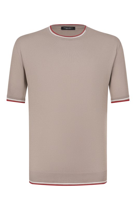 Хлопковый джемпер Stefano Ricci K313051G10/F26146 Бежевый K313051G10/F26146