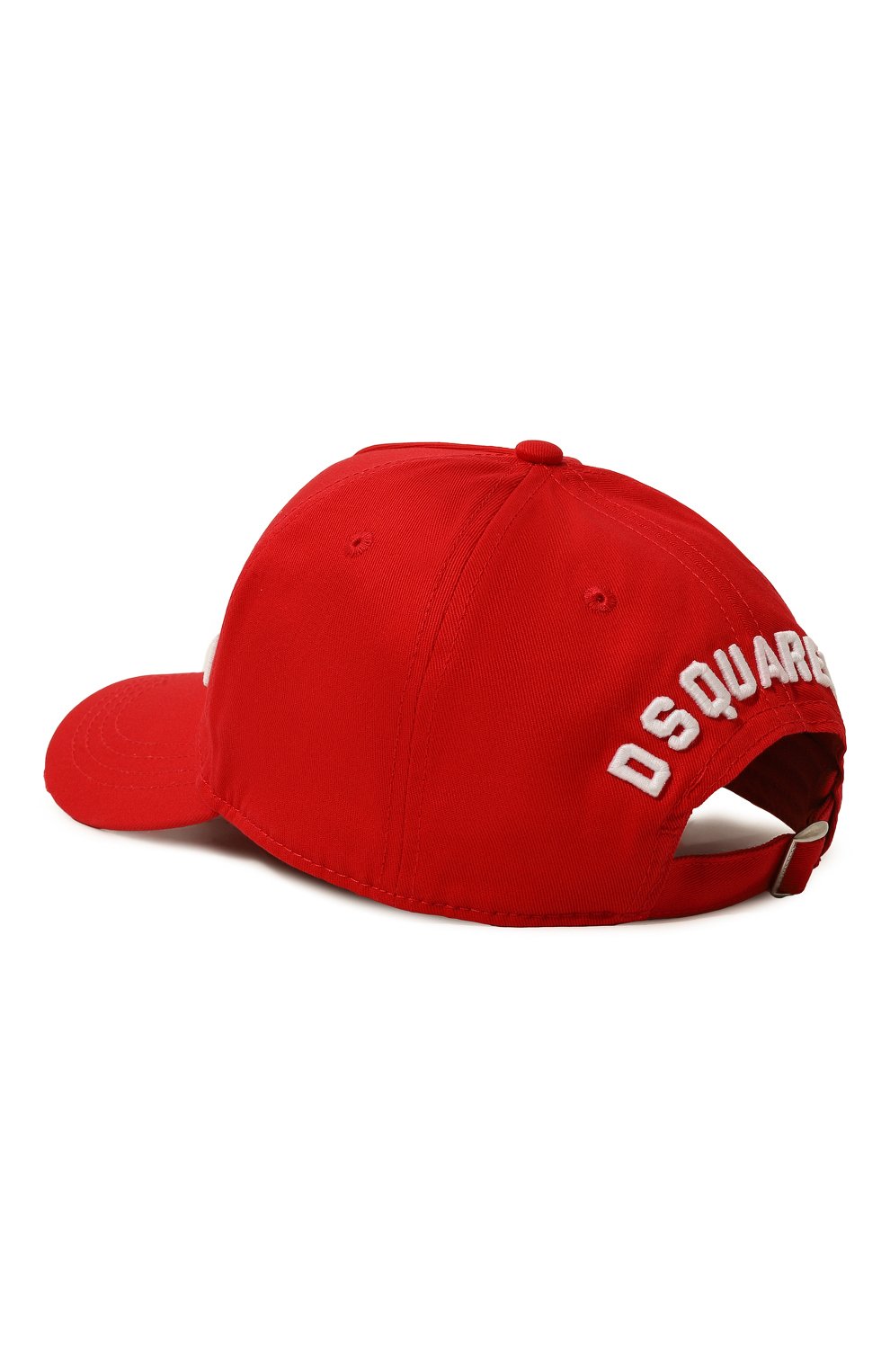 Хлопковая бейсболка DSQUARED2 красного цвета по цене 16500 руб., арт. BCM4001 05C00001, фото 2 Хлопковая бейсболка DSQUARED2, арт. BCM4001 05C00001, фото 2