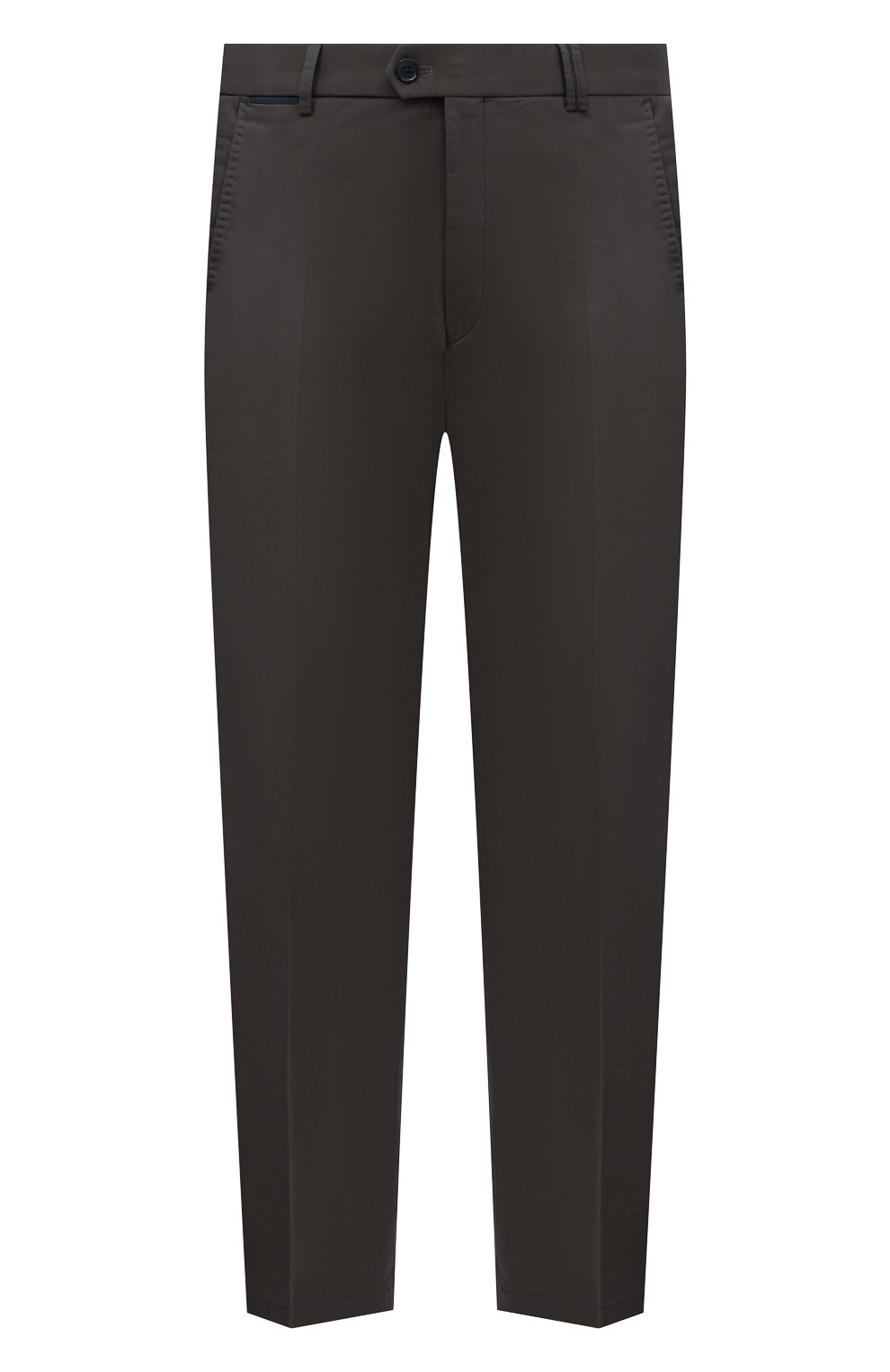 Хлопковые брюки HILTL темно-серого цвета по цене 22300 руб., арт. PEAKER S/73295/60-70, фото 1 Хлопковые брюки HILTL, арт. PEAKER S/73295/60-70, фото 1