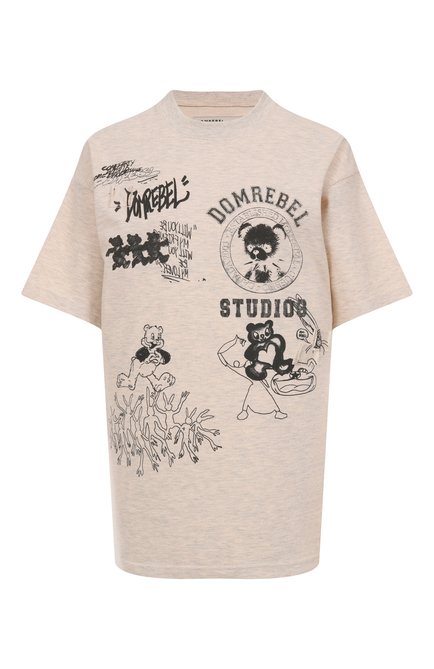 Женская хлопковая футболка DOMREBEL, арт. VARSITY BEAR T-SHIRT