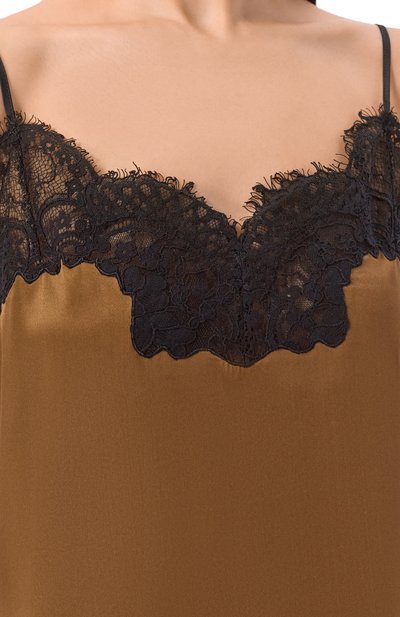 Шелковый топ CO коричневого цвета по цене 53800 руб., арт. 2655CSSC-C0RE, фото 5 Шелковый топ CO, арт. 2655CSSC-C0RE, фото 5