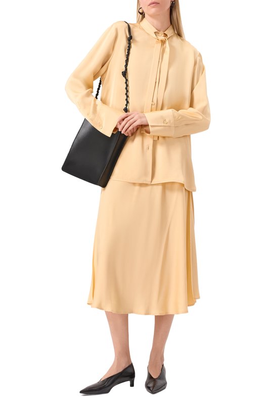 Юбка из вискозы Jil Sander J02MA0269-J65022 Бежевый  J02MA0269-J65022 Фото 2