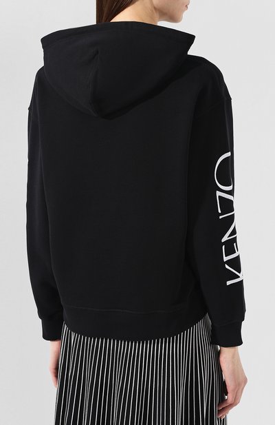 Хлопковое худи KENZO черного цвета по цене 29950 руб., арт. 2SW780952, фото 4 Хлопковое худи KENZO, арт. 2SW780952, фото 4