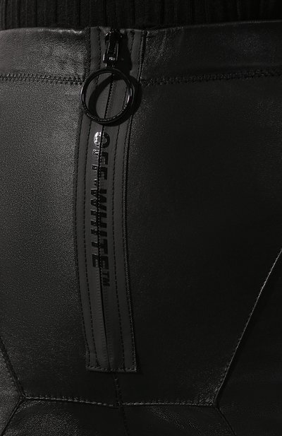 Кожаные легинсы OFF-WHITE, арт. 0WJB004E193450771000, фото 5
